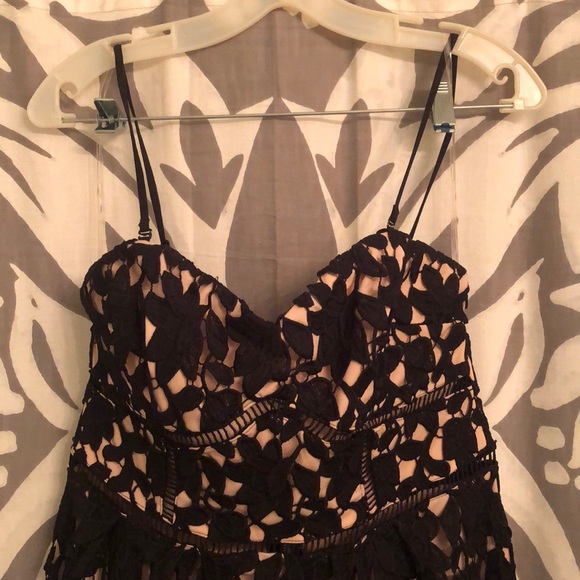 Black eyelet midi dress - Picture 2 of 2